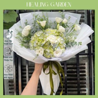   HỎA TỐC HCM  HOA TƯƠI    Mẫu bó hoa Cẩm Tú Cầu 