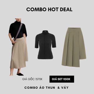 COCO SIN - Áo Thun Đen Kiểu Tay Lỡ
