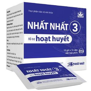  Nhất Nhất 3- Hỗ trợ hoạt huyết tăng cường lưu thông máu giảm thiểu năng tuần hoàn máu Hộp 10 gói 