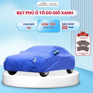Bạt phủ ô tô vải gió cao cấp ,áo bạc phủ trùm oto xe hơi 4,5,7 chỗ 3 lớp chống mưa , chống nắng , bảo hành 24 tháng