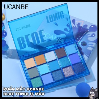  Bảng Phấn Mắt UCANBE Chính Hãng BLUE TONIC 15 Màu Tone Xanh Dương Trang Điểm Nghệ Thuật 