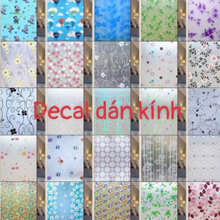 Decal dán kính làm mờ cửa sổ phòng ngủ, nhà tắm hoạ tiết 3d chống nhìn trộm, Giấy dán kính làm mờ chống nắng nóng