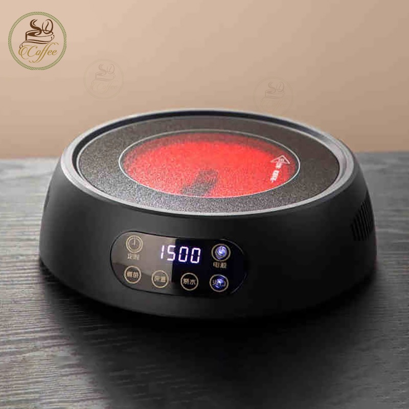 Bếp hồng ngoại đa năng 1500W Bếp điện mini tự động giữ ấm Bếp gốm điện cà phê Moka pot