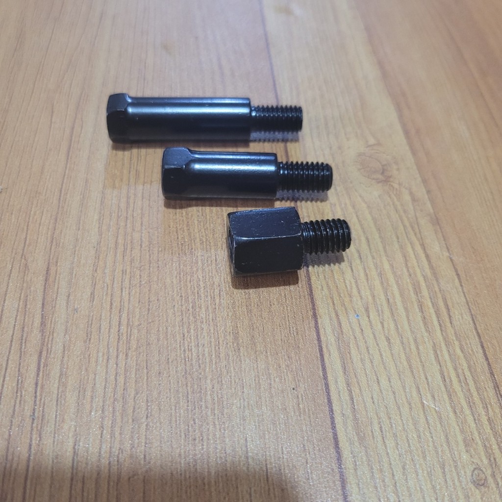 Ốc nối chân gương xe vespa Atila Elizabet 8mm ra 8mm thuận dài 25-40-50mm