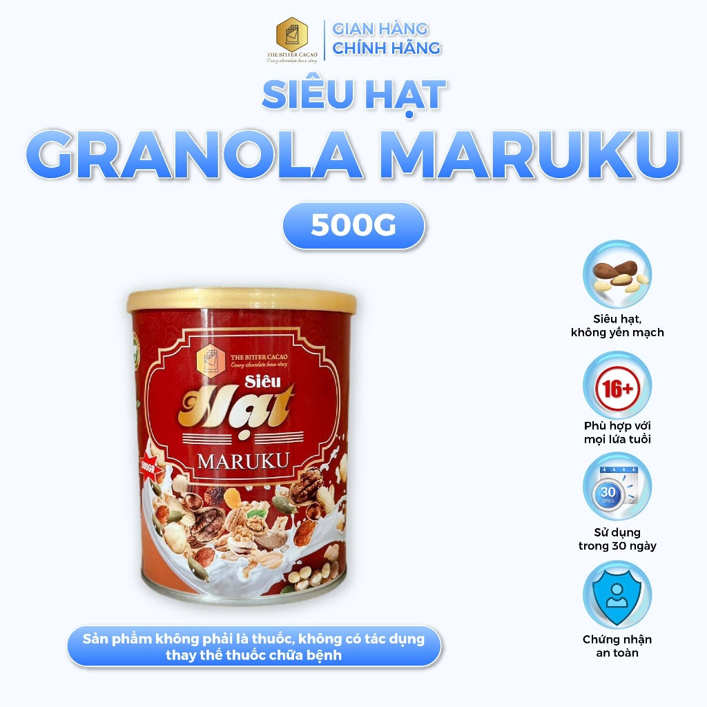 Siêu hạt granola maruku không yến mạch