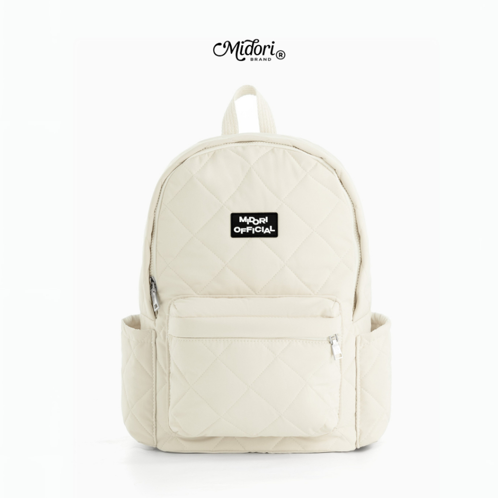 Balo Đi Học Làm CLOUDIE Nam Nữ Cặp Vải Đựng Laptop Du Lịch Nhiều Ngăn | MI MIDORI