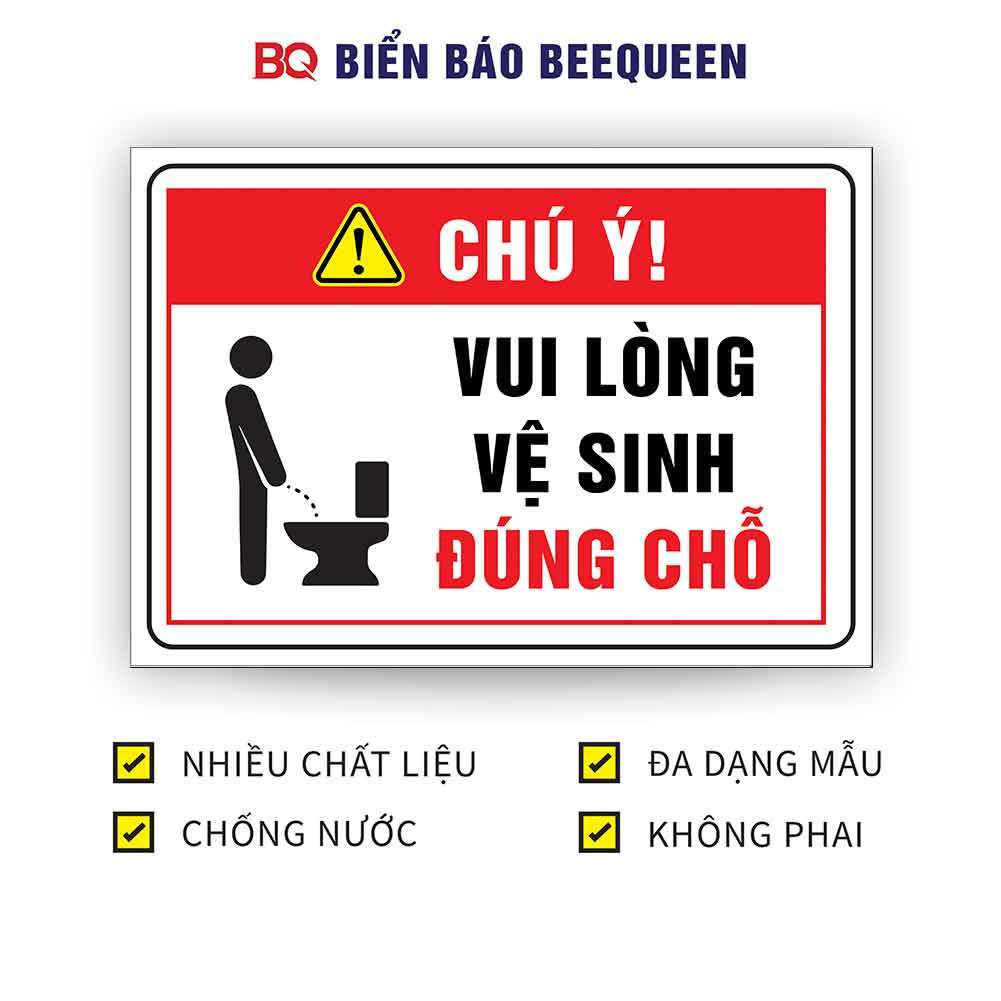 Biển báo VUI LÒNG VỆ SINH ĐÚNG CHỖ N220