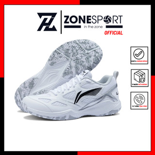  Giày Lining AYTU025-1 Trắng - Giày Cầu Lông Bóng Chuyền Pickleball đa năng phối màu nhẹ nhàng 