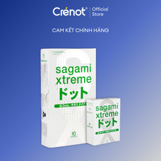  Bao cao su có gai SAGAMI White Nhật Bản tăng khoái cảm truyền nhiệt nhanh bcs mỏng nhiều gel bôi trơn 