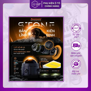 Đèn Bi Gầm Led Thế Hệ Mới AOZOOM STONE Dành Cho Ô Tô, Nhiệt Màu 5000k, Bảo Hành 3 Năm, Bản 3.0Inch(Giá 1 Đôi)