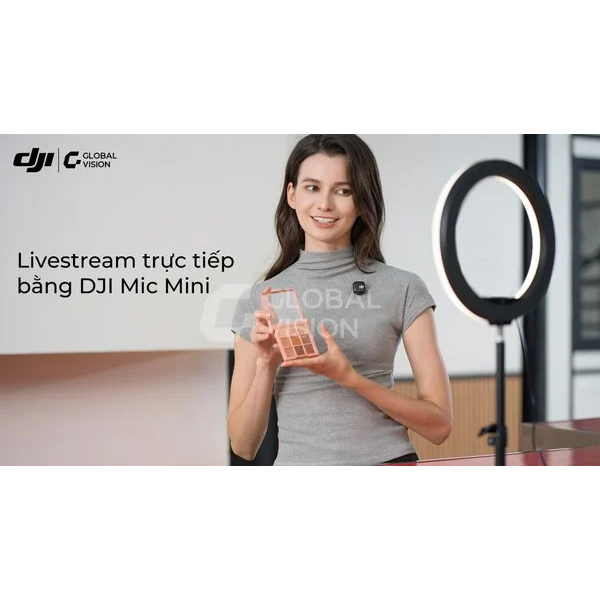 Bộ micro không dây cài áo DJI Mic Mini nhỏ gọn nhẹ, khử ồn chất lượng | BigBuy360 - bigbuy360.vn