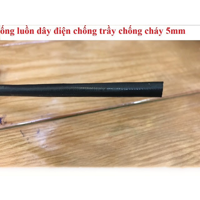 Ồng luồn dây điện chống cháy 5mm (1 bó 10 mét)