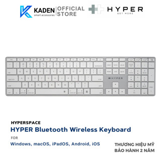  BÀN PHÍM BLUETOOTH KHÔNG DÂY HYPER HYPERSPACE HS2310US – GỌN NHẸ THỜI TRANG ĐA THIẾT BỊ | CHÍNH HÃNG 
