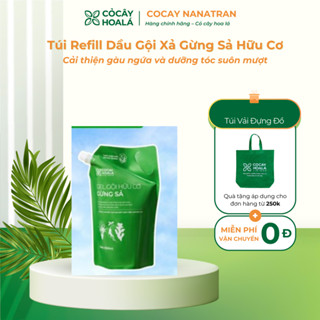  Dầu gội thảo Dược Hữu Cơ Gừng Sả Cỏ Cây Hoa Lá Ngăn Dầu Và Dưỡng Tóc Mềm Mượt Túi Refill 1000gr 