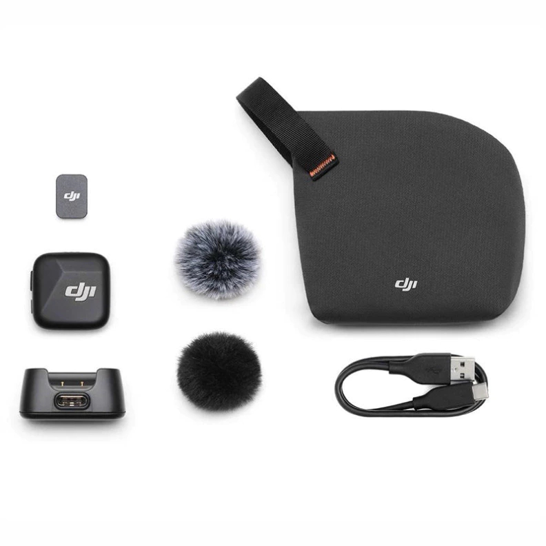 Bộ micro không dây cài áo DJI Mic Mini nhỏ gọn nhẹ, khử ồn chất lượng | BigBuy360 - bigbuy360.vn