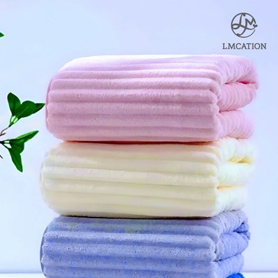 (Tặng kèm quà) Khăn Tắm Cotton Siêu Mềm Mịn LMcation