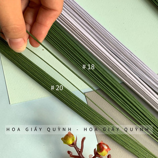 KẼM GIẤY Thái SỐ 18- bó 50 cây dài 60cm - thường dùng làm cánh hoa voan khổng lồ