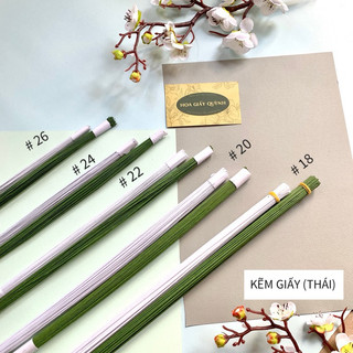 KẼM GIẤY Thái SỐ 18- bó 50 cây dài 60cm - thường dùng làm cánh hoa voan khổng lồ