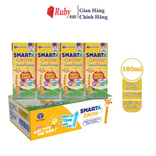 Sữa pha sẵn Smarta Grow Nutricare dinh dưỡng cho trẻ thấp còi (180ml x 48 hộp)