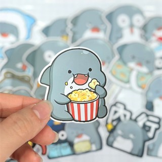 [Cá mập] Set 20 sticker trang trí dễ thương, miếng dán sổ tay - Sticker, Hình Dán