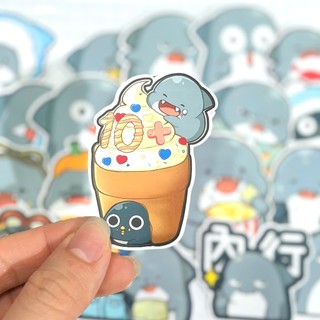 [Cá mập] Set 20 sticker trang trí dễ thương, miếng dán sổ tay - Sticker, Hình Dán