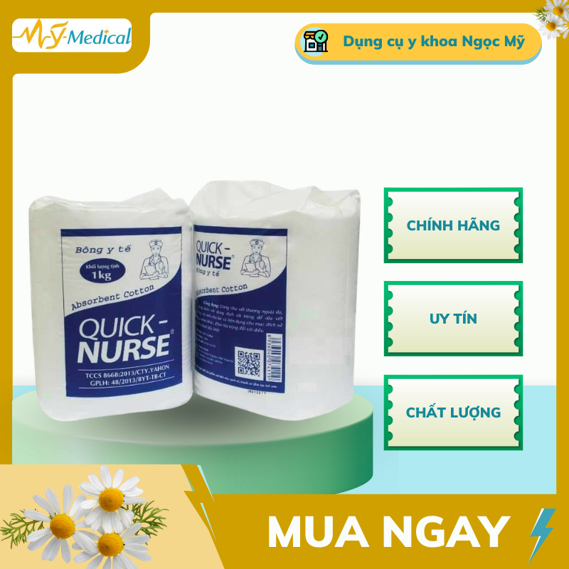 Bông gòn y tế Quick Nurse 1kg