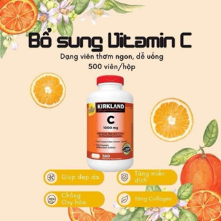  Viên Uống Bổ Sung KIRKLAND Signature VITAMIN C 500mg & 1000mg của Mỹ - Tăng sức đề kháng 