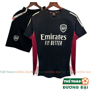 Quần Áo Bóng Đá Arsenan Đen 2025 2026 Thun Mè S-COMF Thoáng Khí Thể Thao Đương Đại