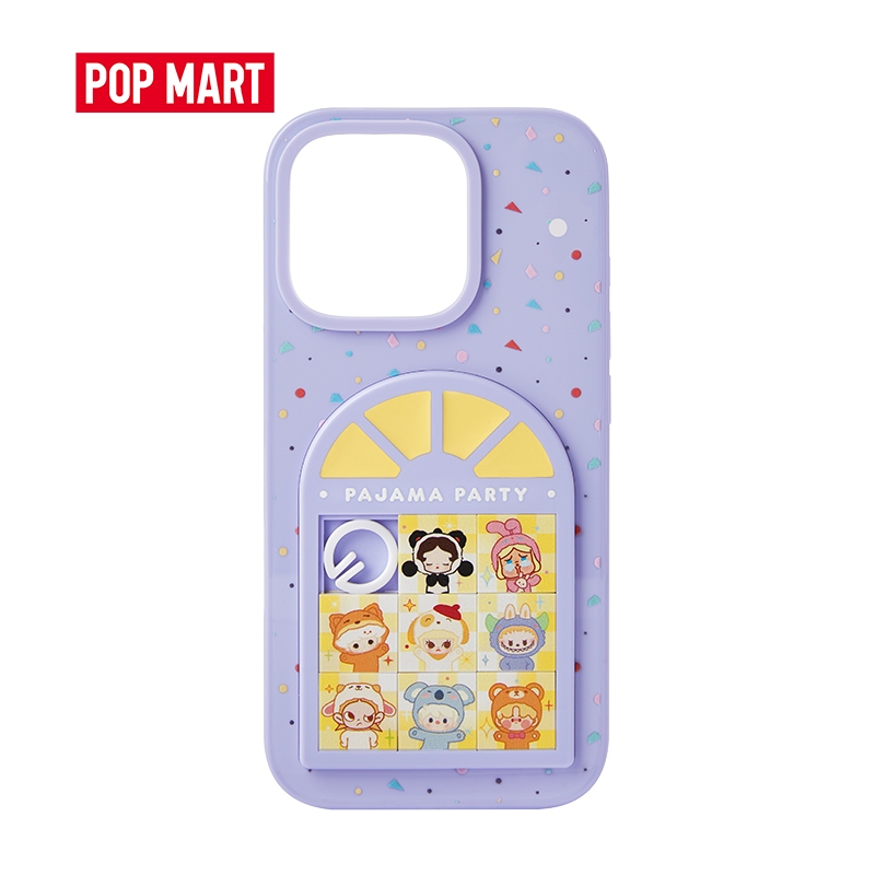 POP MART POP BEAN Pajama Party Sliding Hole Phone Case for iPhone 16 Pro/ iPhone 16 Pro Max