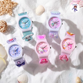 Đồng Hồ Kim Đeo Tay Cho Bé Kuromi / Gấu Dâu / Cinnamoroll / Hello Kitty - Kiểu Dáng Dễ Thương