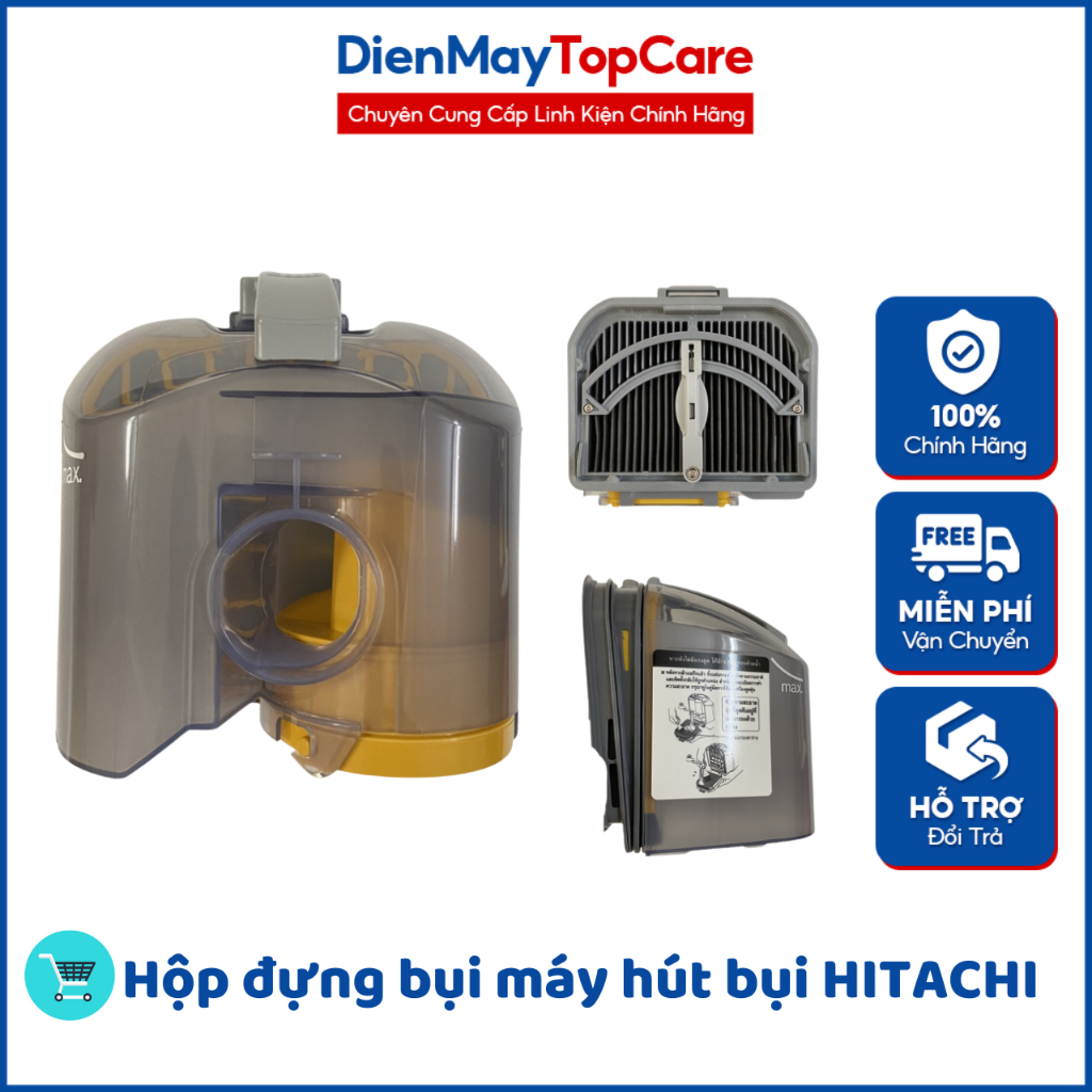 [ĐIỆN MÁY TOP CARE] Hộp đựng/chứa bụi chuẩn theo máy hút bụi HITACHI