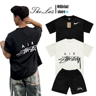 Bộ Áo Quần Lưới Nai x Stu - Áo Thun Nam Nữ Unisex, Chất Vải Lưới Cao Cấp Mịn THELAZ