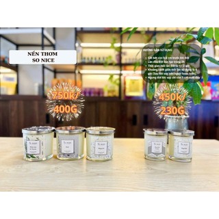 NẾN THƠM SO NICE VANILLA & WOOD - 230g , 400g