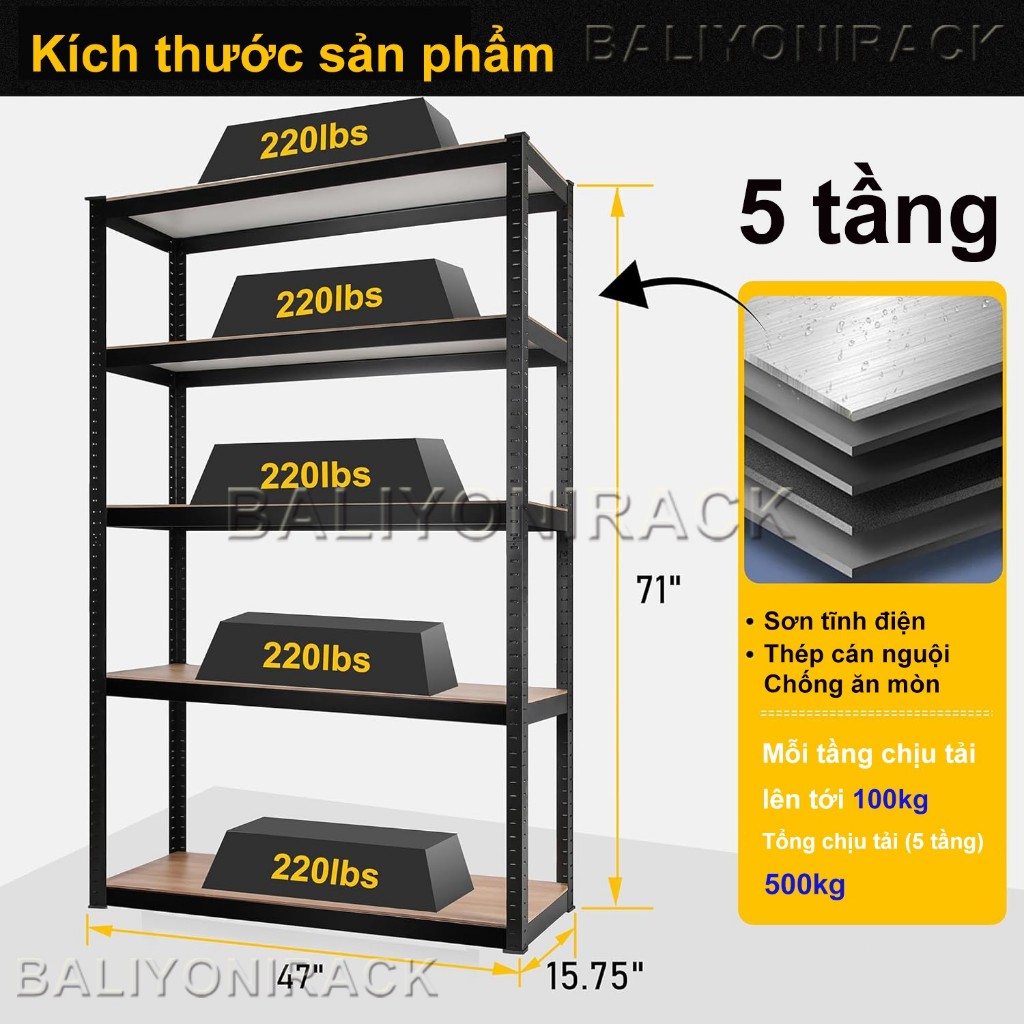 Bali Kệ Sắt  Gỗ V Lỗ 40x120x180cm Kệ Đa Năng  Cao Cấp Nhiều Kích Thước Lựa Chọn | BigBuy360 - bigbuy360.vn
