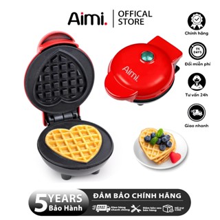 Máy Waffle hình trái tim, máy nướng bánh, máy nướng bánh mì, Hai mặt sưởi ấm, chảo không dính