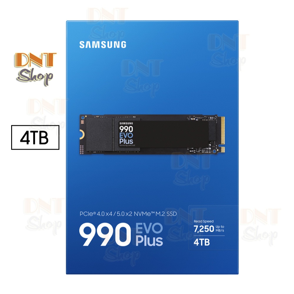 Ổ cứng SSD Samsung 990 EVO PLUS 4TB New 100% PCIe 4.0 x4 / 5.0 x2 M.2 NVMe M.2 2280 (MZ-V9S4T0B)