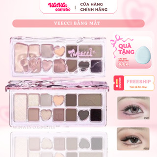   HỎA TỐC  VEECCI Bảng Mắt 10 ô mini 11 ô VEECCI Phấn Mắt Hồng Nhũ Lâu Dài Mịn Dễ Tán MINI 4.2g WINWIN COSMETICS 