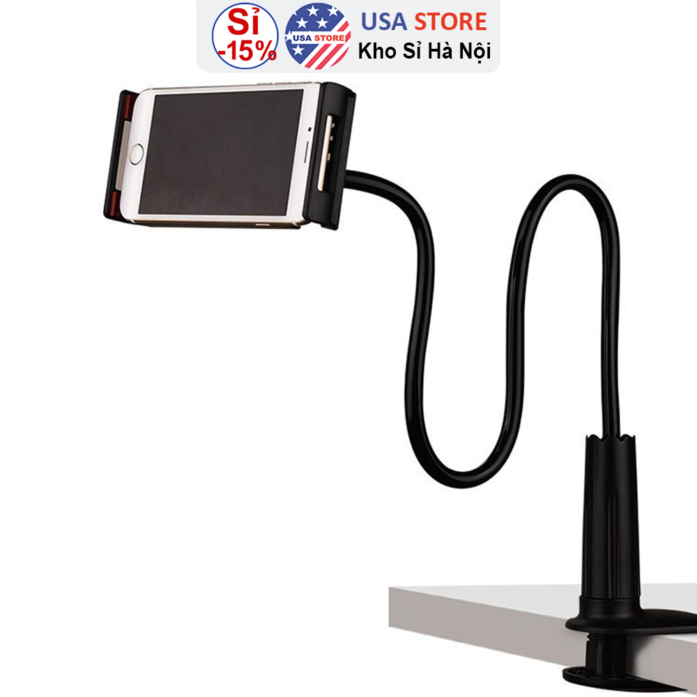 Giá Kẹp Đỡ Điện Thoại Máy Tính Bảng FX2030 Dài Tới 1 Mét - Kẹp Bàn Đầu Giường Uốn Mọi Kiểu