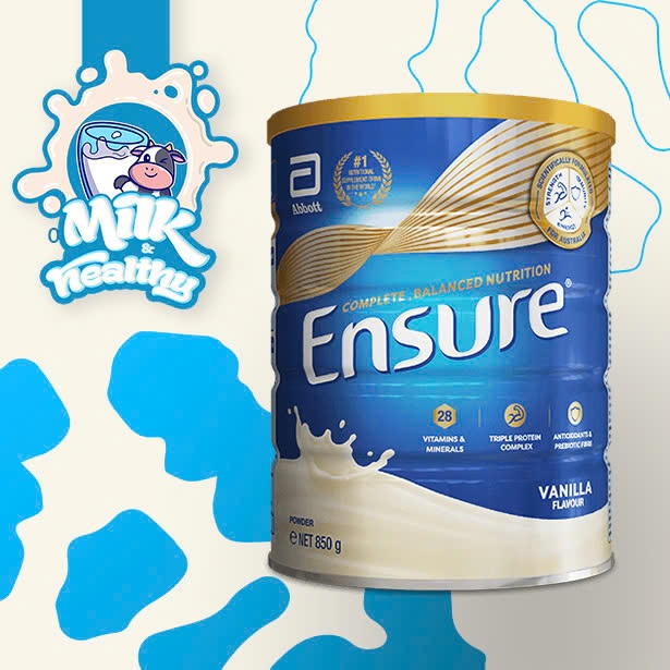 Sữa bột Ensure hương Vani Úc Ensure Vanilla Powder 850g