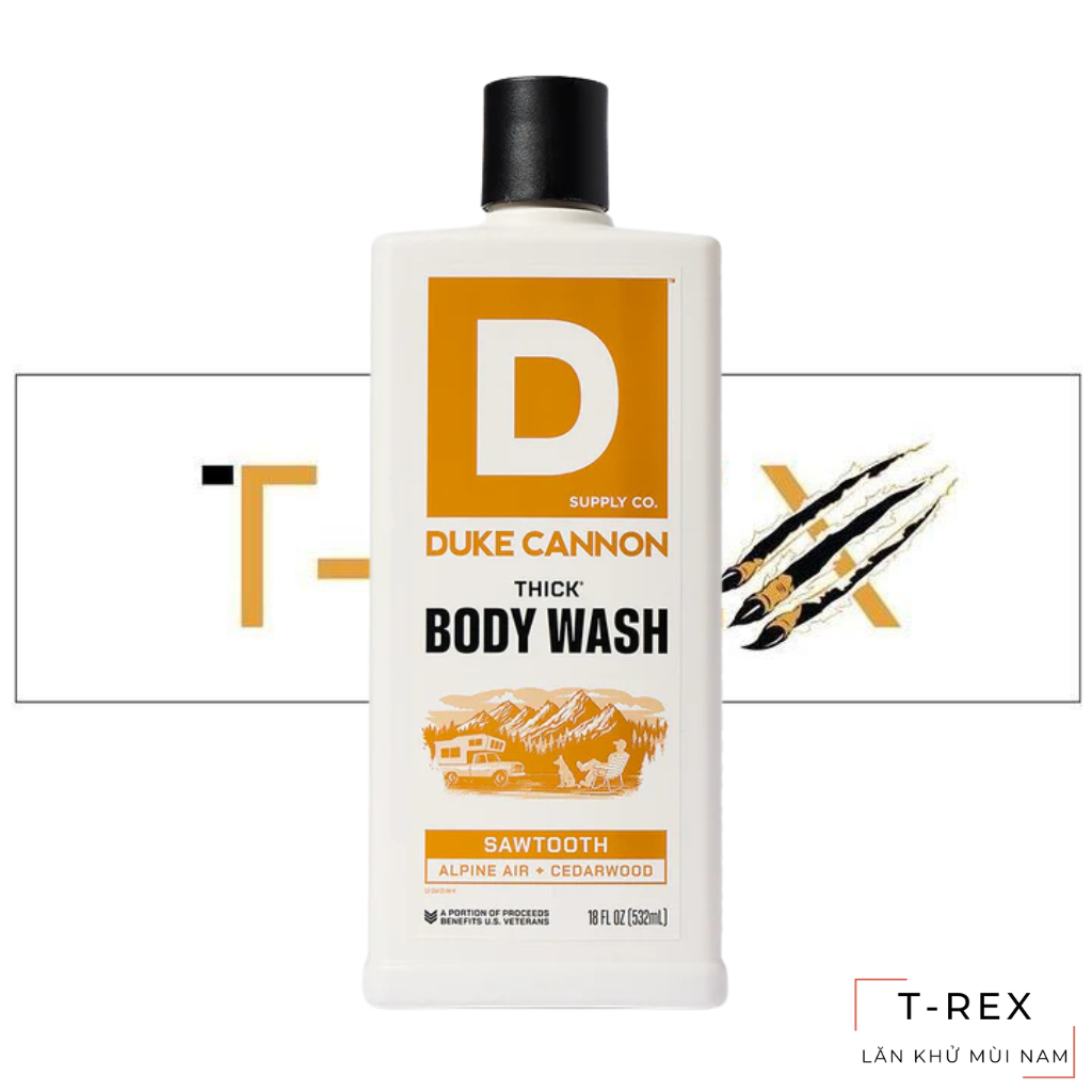 Sữa Tắm Duke Cannon Thick High-Viscosity Body Wash SawTooth 532ML