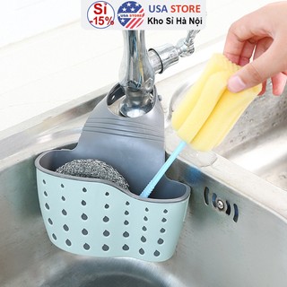  Giỏ Đựng Giẻ Lưới Rửa Bát Loại Dày G1 Thoáng Mát - Giỏ Nhựa Treo Đồ Rửa Chén Gắn Vòi Nước Bồn Rửa 