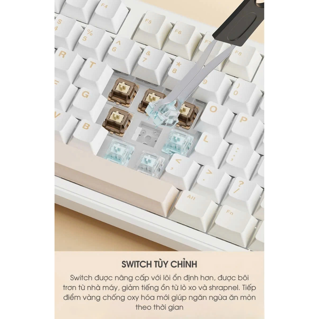 (NEW- SẴN) AULA F108 PRO / F108 / Hi98C PRO/ K98 -Bàn phím cơ không dây FULLSIZE  - Hotswap - RGB | BigBuy360 - bigbuy360.vn
