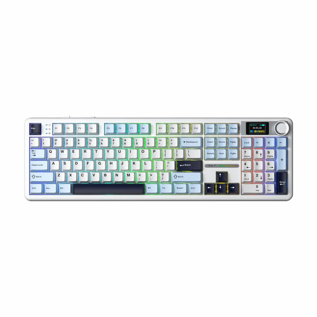 (NEW- SẴN) AULA F108 PRO / F108 / Hi98C PRO/ K98 -Bàn phím cơ không dây FULLSIZE  - Hotswap - RGB | BigBuy360 - bigbuy360.vn