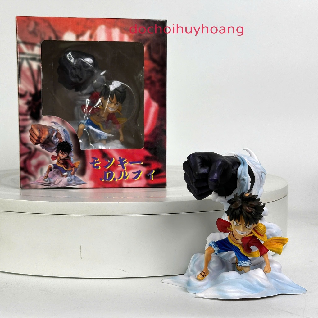 Mô hình tượng nhân vật Luffy G5 chống tay 10cm One Piece
