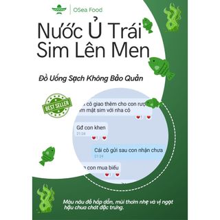 Nước ủ Trái Sim Lên Men Tự Nhiên Phú Quốc 500ml  Đồ Uống Sạch Lành Không Chất Bảo Quản - Làm Quà Biếu Tặng