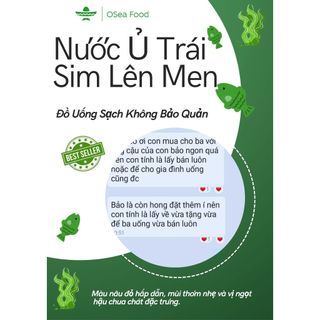 Nước ủ Trái Sim Lên Men Tự Nhiên Phú Quốc 500ml  Đồ Uống Sạch Lành Không Chất Bảo Quản - Làm Quà Biếu Tặng