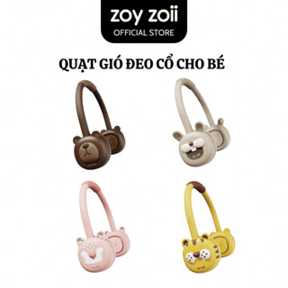 Quạt đeo cổ mini ZoyZoii cho bé, quạt tích điện không cánh an toàn cho bé