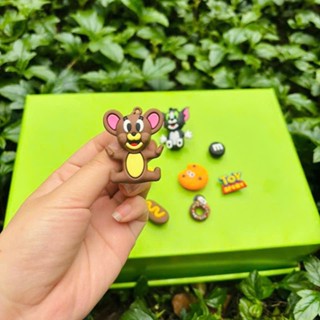 Set charm Tom và Jerry 10 hình 3D gắn giày dép sẵn chân gắn sắc nét siêu đáng yêu
