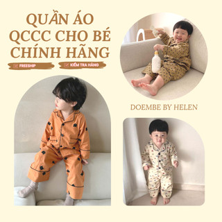 Đồ ngủ cao cấp Pijama trẻ em dài tay HQ DOEMBE QCCC Dễ Thương Mẫu Mới 2026