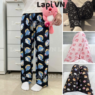 Quần Dài Hoạt Hình Dễ Thương, NHIỀU MẪU-Lapi VN Quần Dài Ống Suông Phong Cách Hàn Quốc, Quần Dài Nữ Mặc Nhà, Đi Ngủ